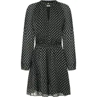 Pepe Jeans for woman. PL953605 Salina dress black (M), Casual, Polyester, Long sleeve