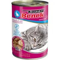 Super Benek Grain Free Chunks 10 x 415 g - Kanin i saus