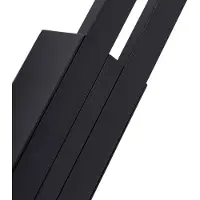 LINDBY utendørs LED-vegglampe, Sakari, svart, aluminium, høyde 59 cm