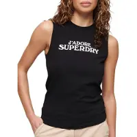 Superdry Sport Luxe Graphic Fitted Ermeløs T-skjorte