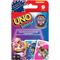 Mattel Spill UNO Junior Paw Patrol, Kortspill, Cut Out, 3 år