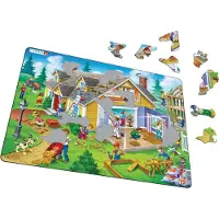 Larsen Puslespill Hus - 62 brikker, Maxi (36.5x28.5 cm) 2D Puslespill