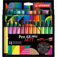 Stabilo Pen 68 Max Arty wallet of 24 pens