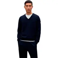 Ecoalf for man. MCMGAKNFERRO0666W24-161 Ferro Marino Sweater (XL), Casual, Sustainable, Navy, Recycled Wool