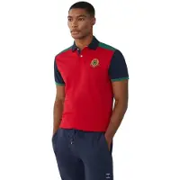 Hackett for man. HM563263 Heritage Polo Multi red (S), Casual, Cotton, Short sleeve