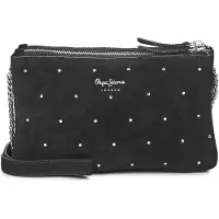 Pepe Jeans for woman. PL031587 Leather shoulder bag Masha Maos black (OSFA), Casual