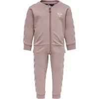 Hummel Joggedress - HMLBille - Rosa m. Hvit - - 2 år (92) - Joggedress
