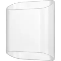 LCD Utendørs LED-vegglampe, hvit, opp & ned, CCT, dimbar, aluminium, glass