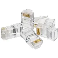 Alantec WT106, RJ45, Gjennomsiktig, Hankjønn, Rett, 100 stykker