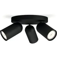 Philips Pongee spot 3xGU10, svart