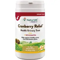 NaturVet Tranebær Relief - 120 tyggetabletter