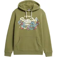 Superdry for man. M2013702A Sweatshirt Tokyo Vl green (S), Casual, Cotton