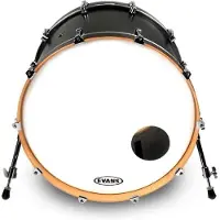 Evans EQ3 Resonant Coated White Bass Drum Head 24 Inch