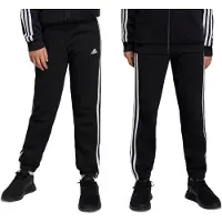 Adidas Joggebukse - U 3S FL PANT - Svart/Hvit - - 14 år (164) - Joggebukse