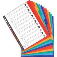 Exacompta Faneblade , 12-delt, A4, kartong