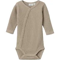 Name it Omslagsbody I/e - NbnWaffe - Noos - Ren kasjmir - - 1½ år (86) - Langermet Body