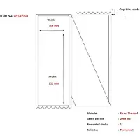 Capture - Permanet adhesiv - belagt - perforert - hvit - 102 x 152 mm 2000 etikett(er) listepapiretiketter