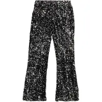Vero moda BellaFlared Pant Black Silver Sequins (128 / 8 år)