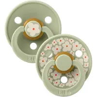 BIBS Farge Smokker - 2-pack - Str. 1 - Rund - Jasmin - Sage Mix - - 0-6 md - Smokk