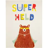 Associated Weavers Super Helt Bjørn De Luxe gulvtæppe til børn 95x125