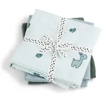 Done by Deer Stoffklutene - 3-pack - 70x70 cm - Tulipan Blue - - OneSize - Gulpeklut