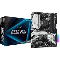 Asrock B550 Pro4 - Hovedkort - ATX - Socket AM4 - AMD B550 Chipset - USB-C Gen2, USB 3.2 Gen 1, USB 3.2 Gen 2 - Gigabit LAN - innbygd grafikk (CPU kreves) - HD-lyd (8-kanalers)