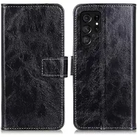 Mtp Products Samsung Galaxy S25 Ultra Lommebok-deksel med Magnetisk Lukning - svart