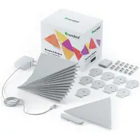 Nanoleaf Shapes Smarter Kit - Trådløst lyssett - LED x 15 - 1.7 W - klasse G - 16 millioner farger - 1200-6500 K - trekant