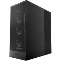 NZXT H series H7 Flow - Mid tower - utvidet ATX (E-ATX) - sidepanel med vindu (herdet glass) - ingen strømforsyning (ATX) - matt svart - USB/lyd
