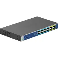 Netgear GS524UP - Switch - ikke-styrt - 8 x 10/100/1000 (PoE+) + 16 x 10/100/1000 (PoE++) - stasjonær, rackmonterbar - PoE++ (480 W) - AC 100 - 230 V
