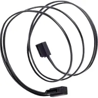 Silverstone CP11 - SATA-kabel - Serial ATA 150/300/600 - SATA (hunn) til SATA (hunn) - 50 cm - 90° kontakt - svart