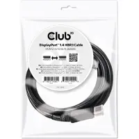 Club 3D - DisplayPort-kabel - DisplayPort (hann) til DisplayPort (hann) - DisplayPort 1.4 - 2 m - svart