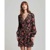 Superdry Printed V Tea Langarmet Kort Kjole