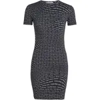 Calvin Klein J20j223205 Kort Ermet Kort Kjole