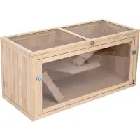TIAKI hamsterbur i tre XL - L 115 x B 50 x H 55,3 cm