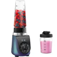 Tefal Blend Up BL19H4F0, Bord juicepresse, 0,85 l, Pulsfunksjon, Isknusing, 1000 W, Blå, Gjennomsiktig