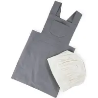Sebra Forkle m. Kokkehatt - Elephant Grey/Classic+ White - - OneSize - Forkle