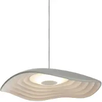 Bover LED-hengelampe Valentina S24, grå/hvit, Ø 24 cm