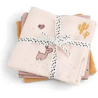 Done by Deer Stoffklutene - 3-pack - 70x70 cm - Tulipan Powder - - OneSize - Gulpeklut