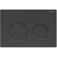 Geberit Omega20 - betjeningsplade til dobbeltskyl: sort matlakeret,