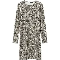 LMTD Kjole - Rib - NlfTadida - Black/Square/Sløyfe - - 14 år (164) - Kjole