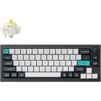 Keychron Q2 MAX - Knob Wireless Tri-Mode QMK/VIA - Gateron Jupiter Banana - Gamingtastatur - Uten numpad - Nordisk - Svart