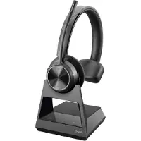 Polycom Poly Savi 7310 - Savi 7300 series - hodesett - on-ear - DECT - trådløs - USB-A via DECT adapter - svart - UC-sertifisert