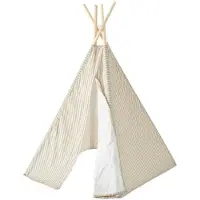 Kids Concept Leketelt - Tipi Stripe - Blå/Hvit - - OneSize - Leketelt