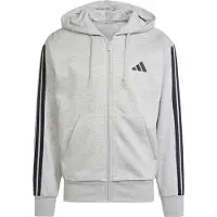Adidas Essentials 3 Stripes Fleece Genser Med Hel Glidelås
