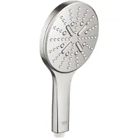 GROHE Rainshower SmartActive 130, Håndholdt dusjhode, Stål, Vegg, 9,5 l/min, 13 cm