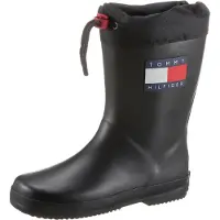 Tommy Hilfiger Gummistøvler - Svart - - 33 - Gummistøvler