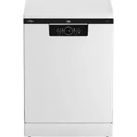 Beko BDFN26530W, Frittstående, Full størrelse (60 cm), Hvit, Svart, LCD, Skuff