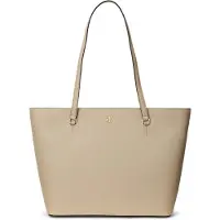 Ralph Lauren for woman. 431924351004 Karly medium tote bag in taupe cross body leather (OSFA), Casual