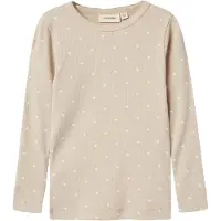 Lil´ Atelier Lil' Atelier Genser - Rib - NmfGago - Grey Morn/Heart - - 2 år (92) - Genser